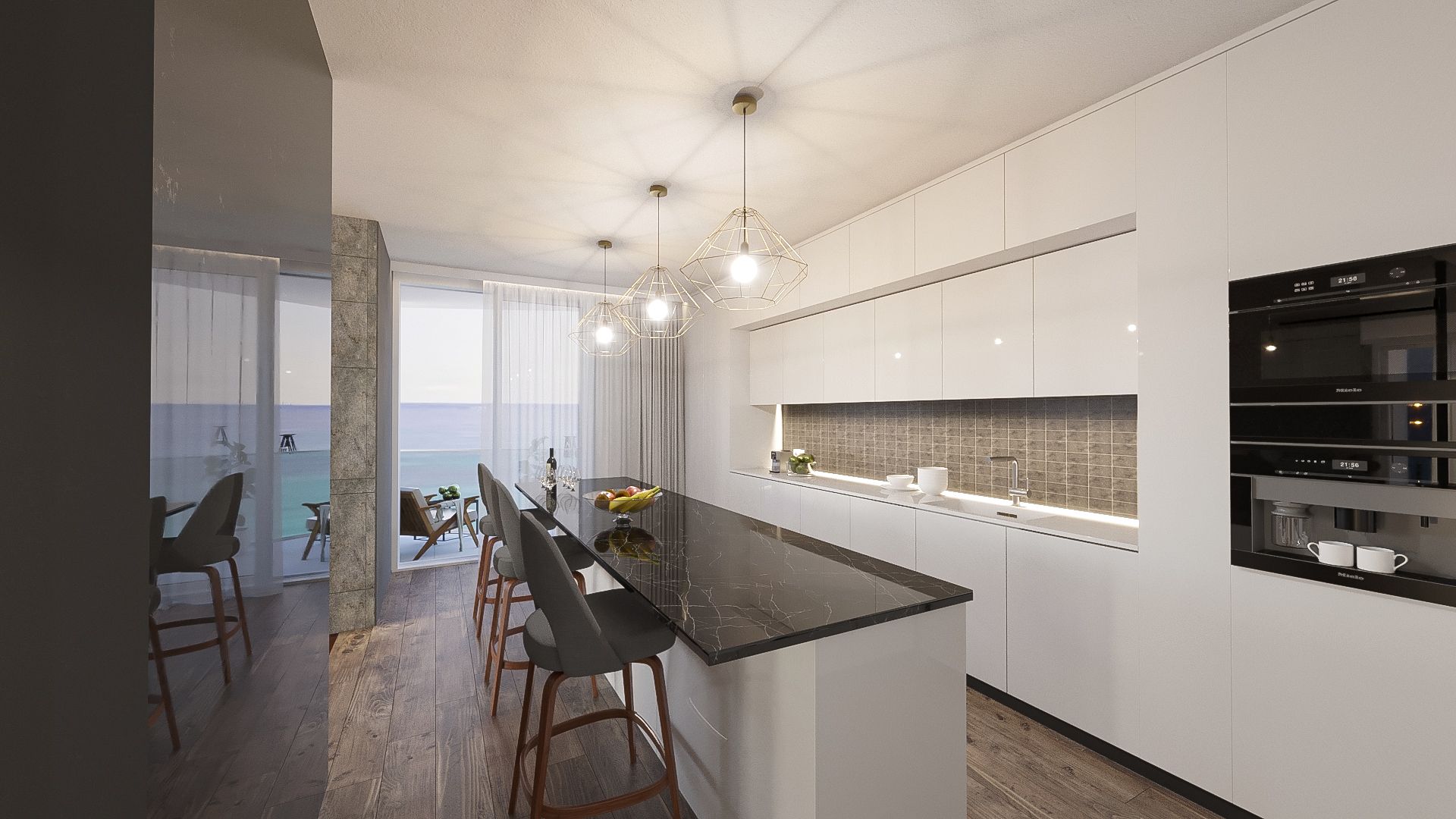 Rendering of a residence interior