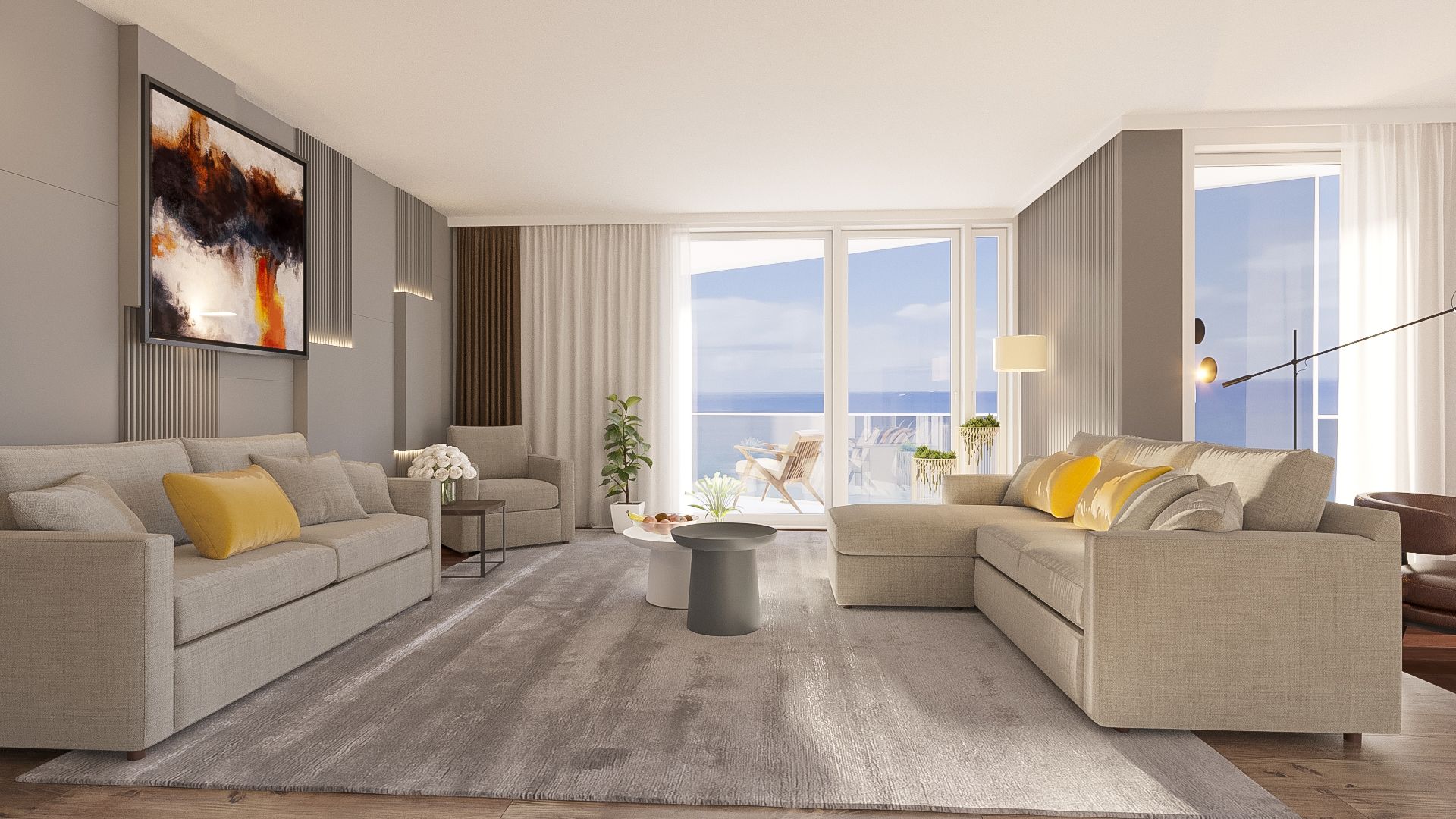 Rendering of a residence interior