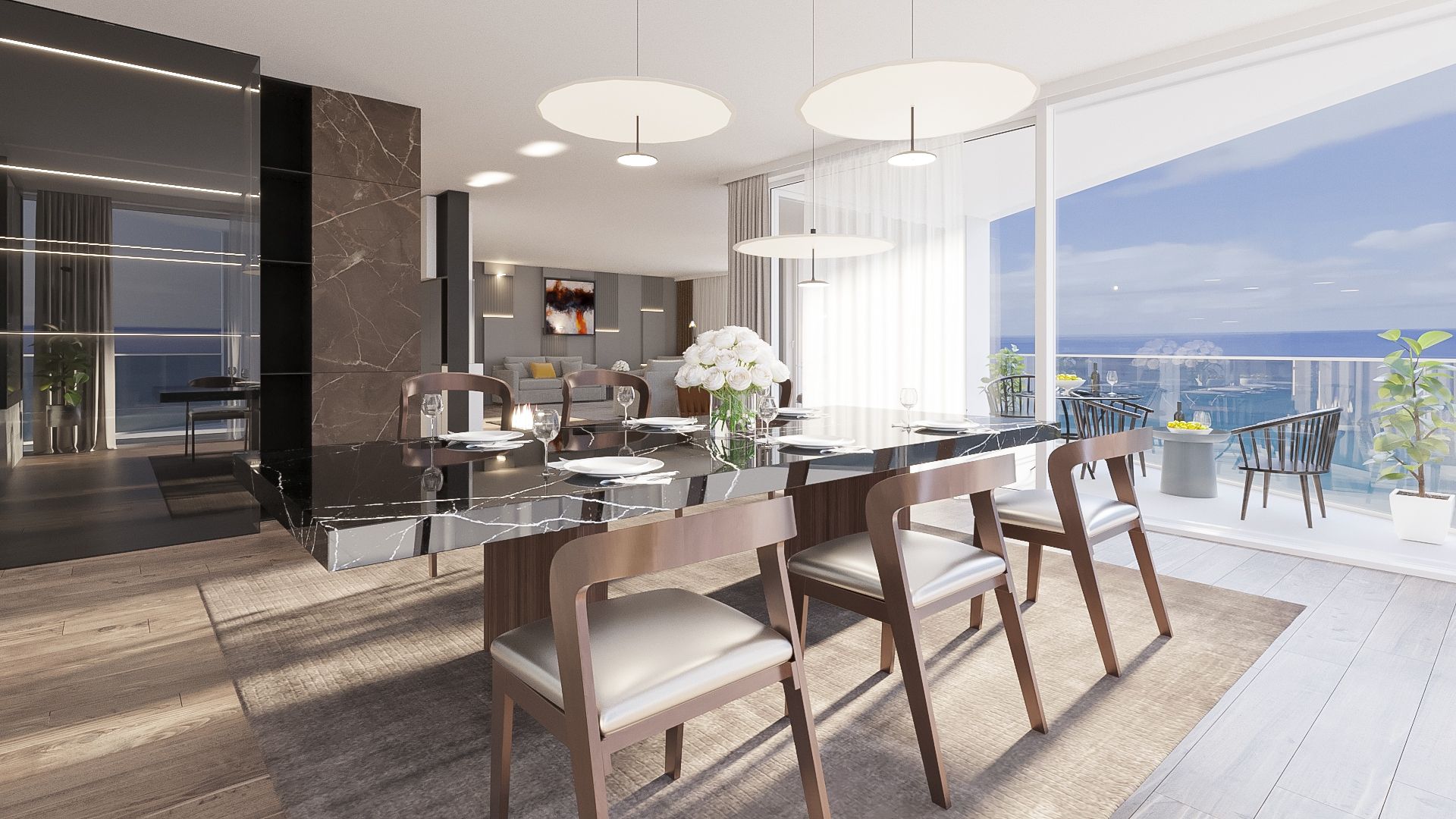 Rendering of a residence interior